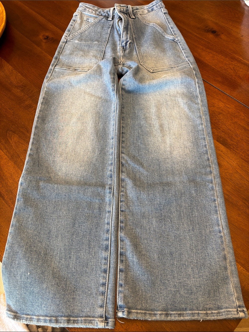 Just Black Kids Wide-Leg Light Blue Jeans